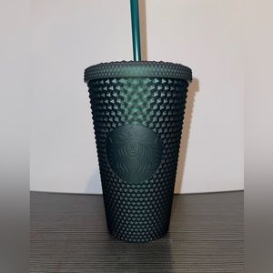 New!!! Starbucks, black/green matted cup tumbler, size grande